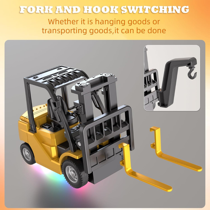 Mini Forklift RC with Trailer for Desktop