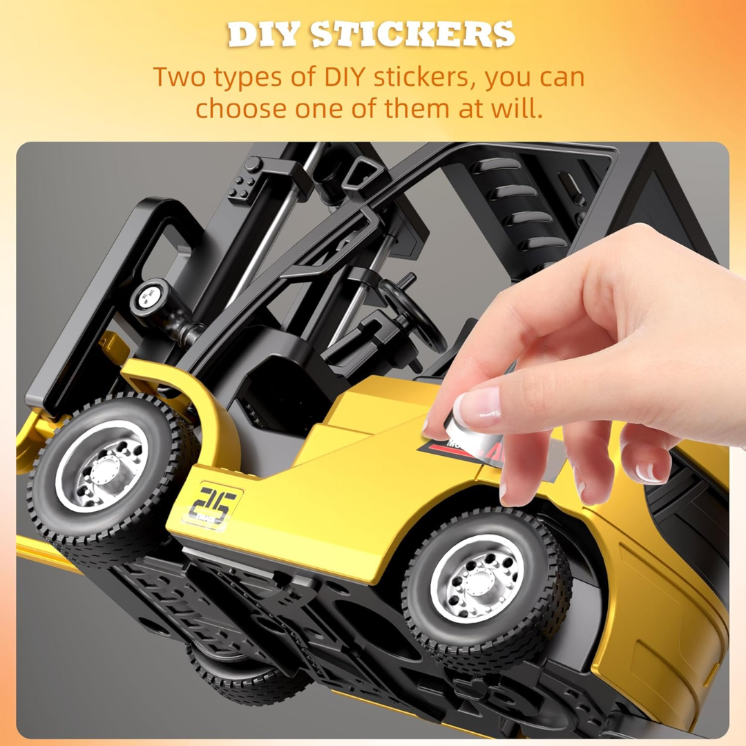 Mini Forklift RC with Trailer for Desktop