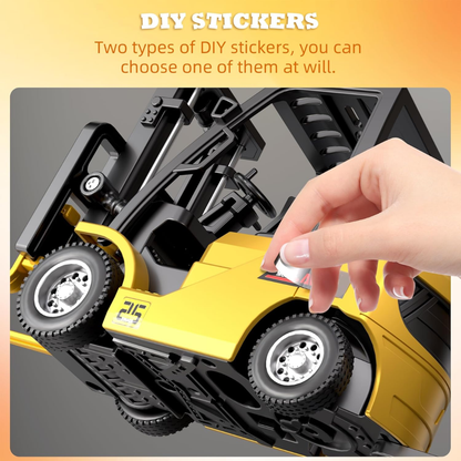 Mini Forklift RC with Trailer for Desktop